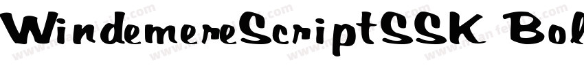WindemereScriptSSK Bold字体转换